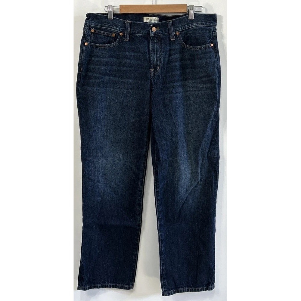 Women's Madewell The Low-Rise Perfect Vintage Straight Jeans Sz 31 NO Pilling